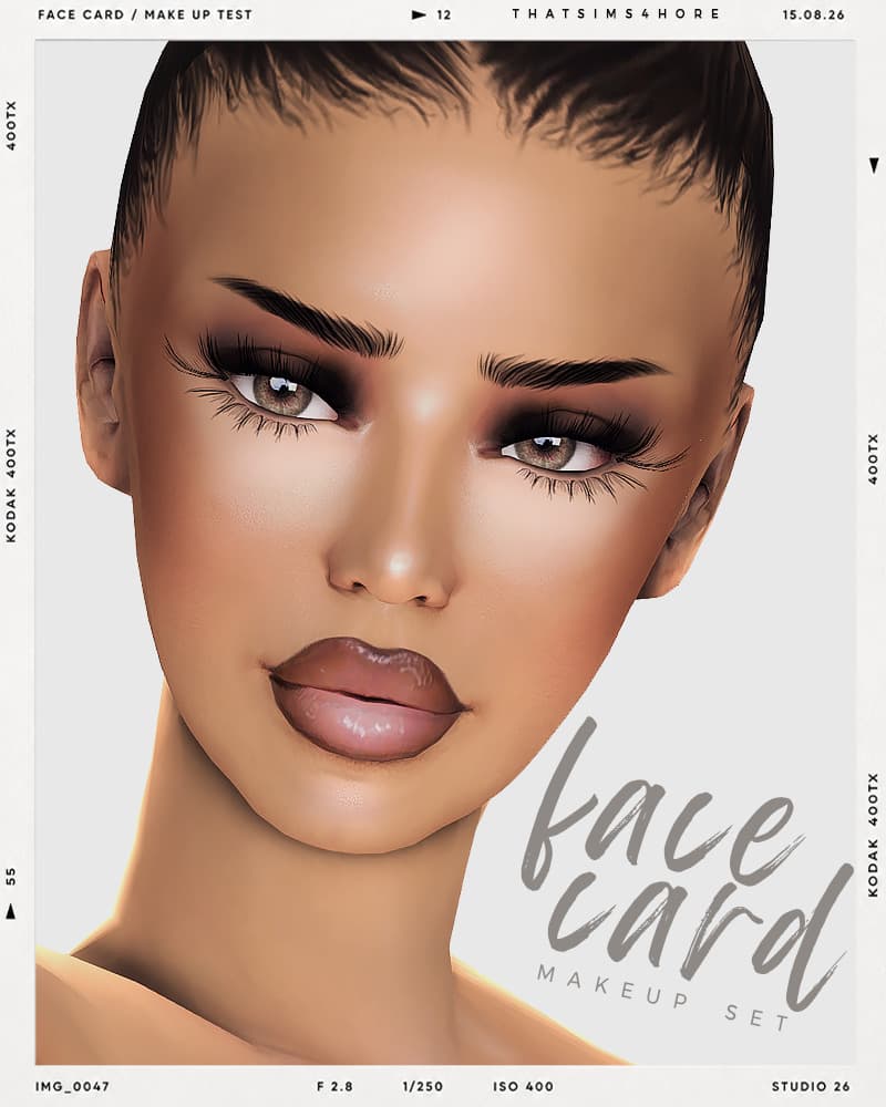 Набор для макияжа Facecard makeup set
